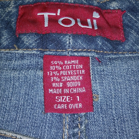 T'oui Blue Jean Mini Skirt - Picture 2 of 5